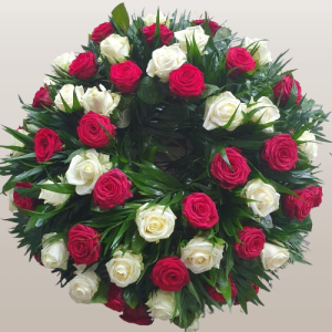 Coroană funerară rotundă